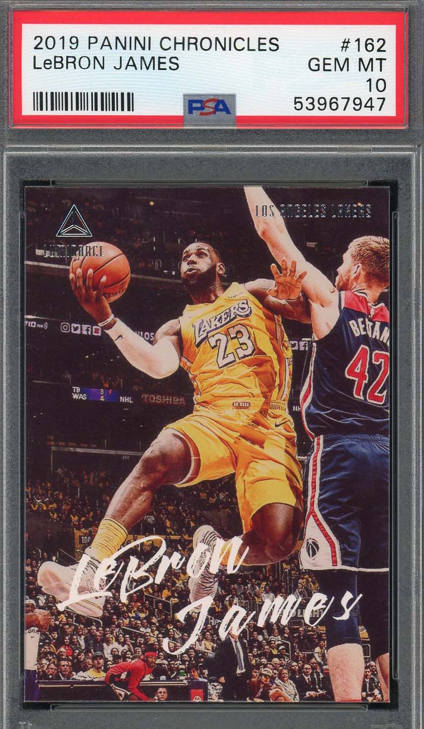 LeBron James 2019 Panini Chronicles Basketball Card #162 Graded PSA 10