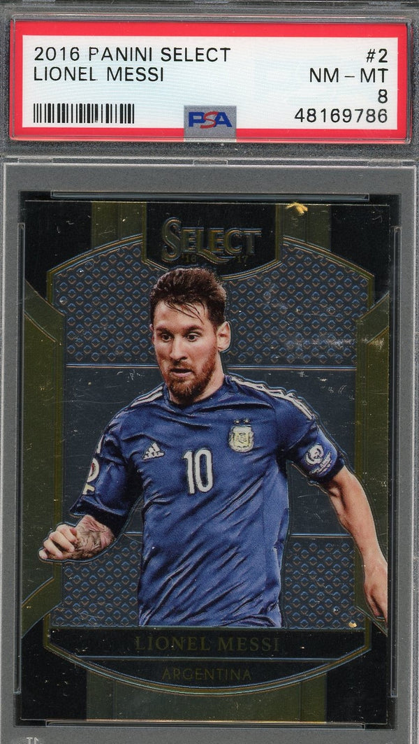 メッシ ジャージーカード 留置き 2022 Panini Select PSA鑑定済