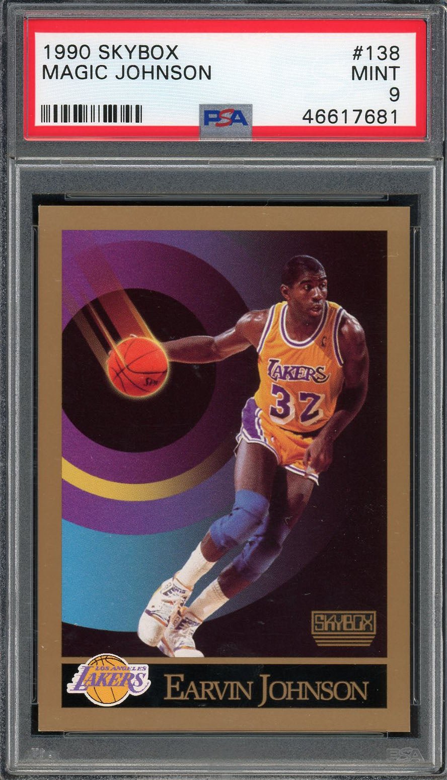 1990 SkyBox Graded Larry Bird Basketball Card