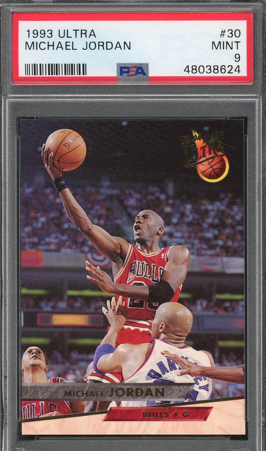 Michael Jordan 1993 Fleer Ultra Basketball Card 30 Graded PSA 9