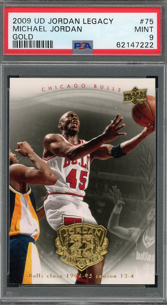 Michael Jordan 2009 Upper Deck Legacy Gold Basketball Card #75 Graded