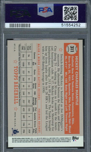 Mickey Mantle 2006 Topps Rookie of the Week Baseball Card #1 Graded PSA 10 GEM MINT-Powers Sports Memorabilia