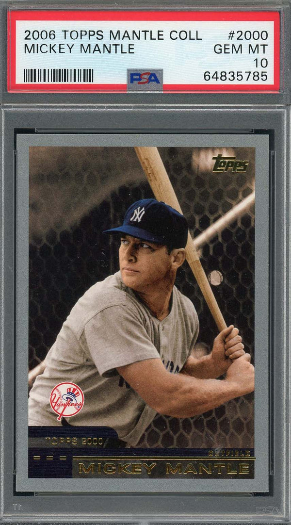 Mickey Mantle 2006 Topps Collection Baseball Card #2005 Graded PSA 10