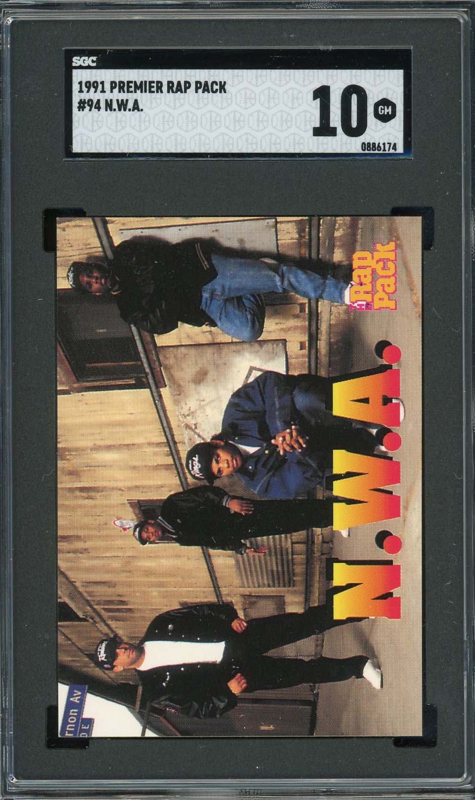 NWA 1991 Premier Rap Pack Card #94 Graded SGC 10-Powers Sports Memorabilia