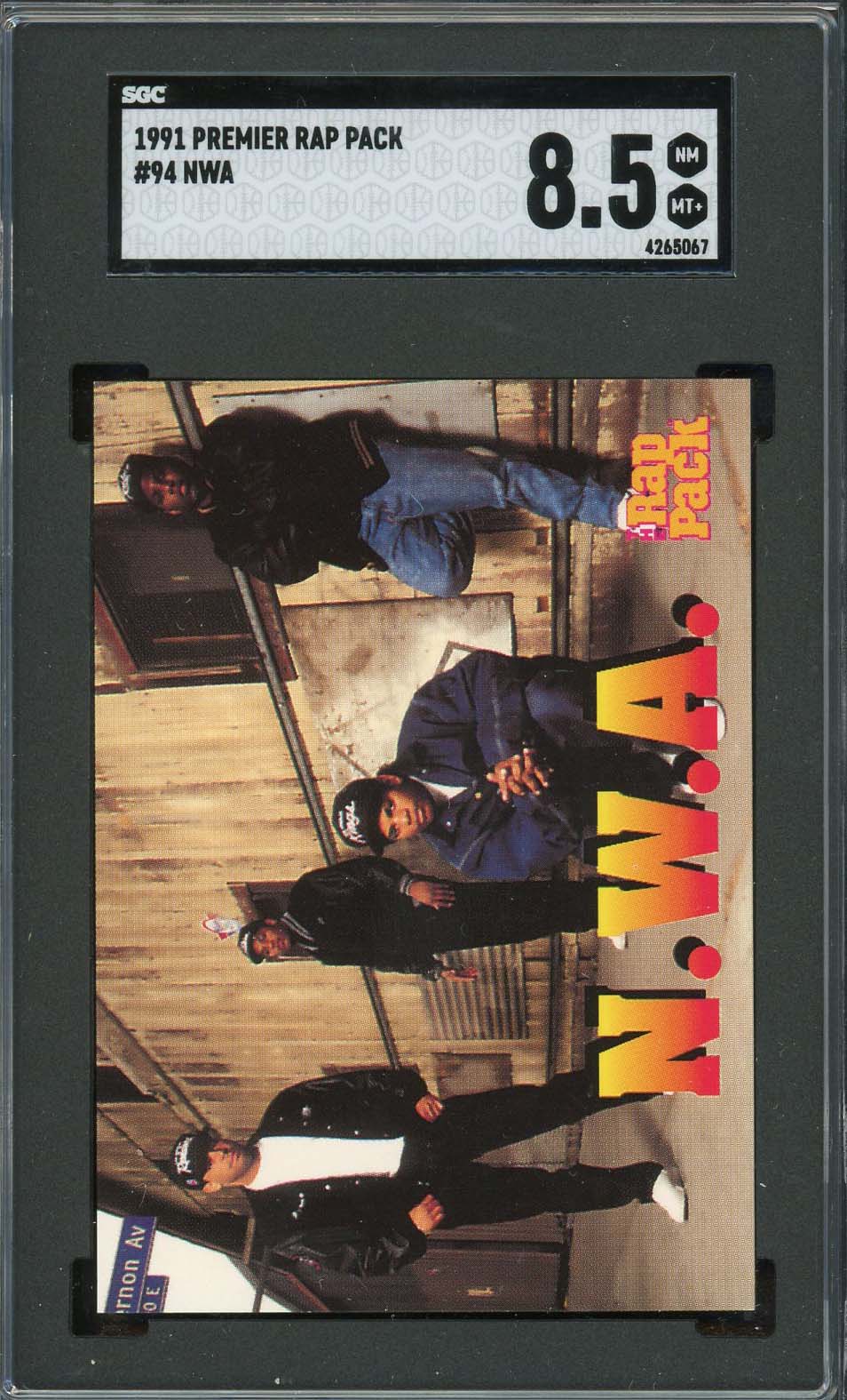 NWA 1991 Premier Rap Pack Card #94 Graded SGC 8.5-Powers Sports Memorabilia