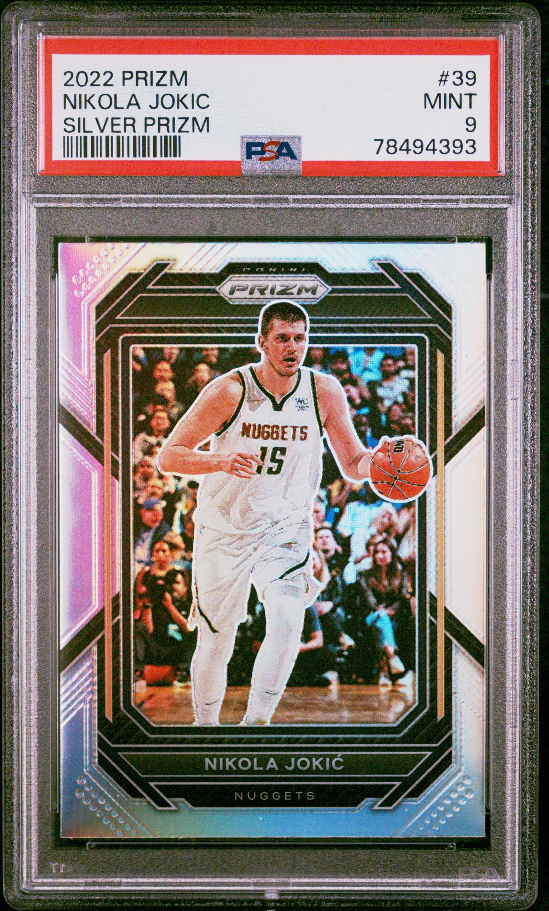 Nikola Jokic 2022 Panini Silver Prizm Basketball Card #92 Graded