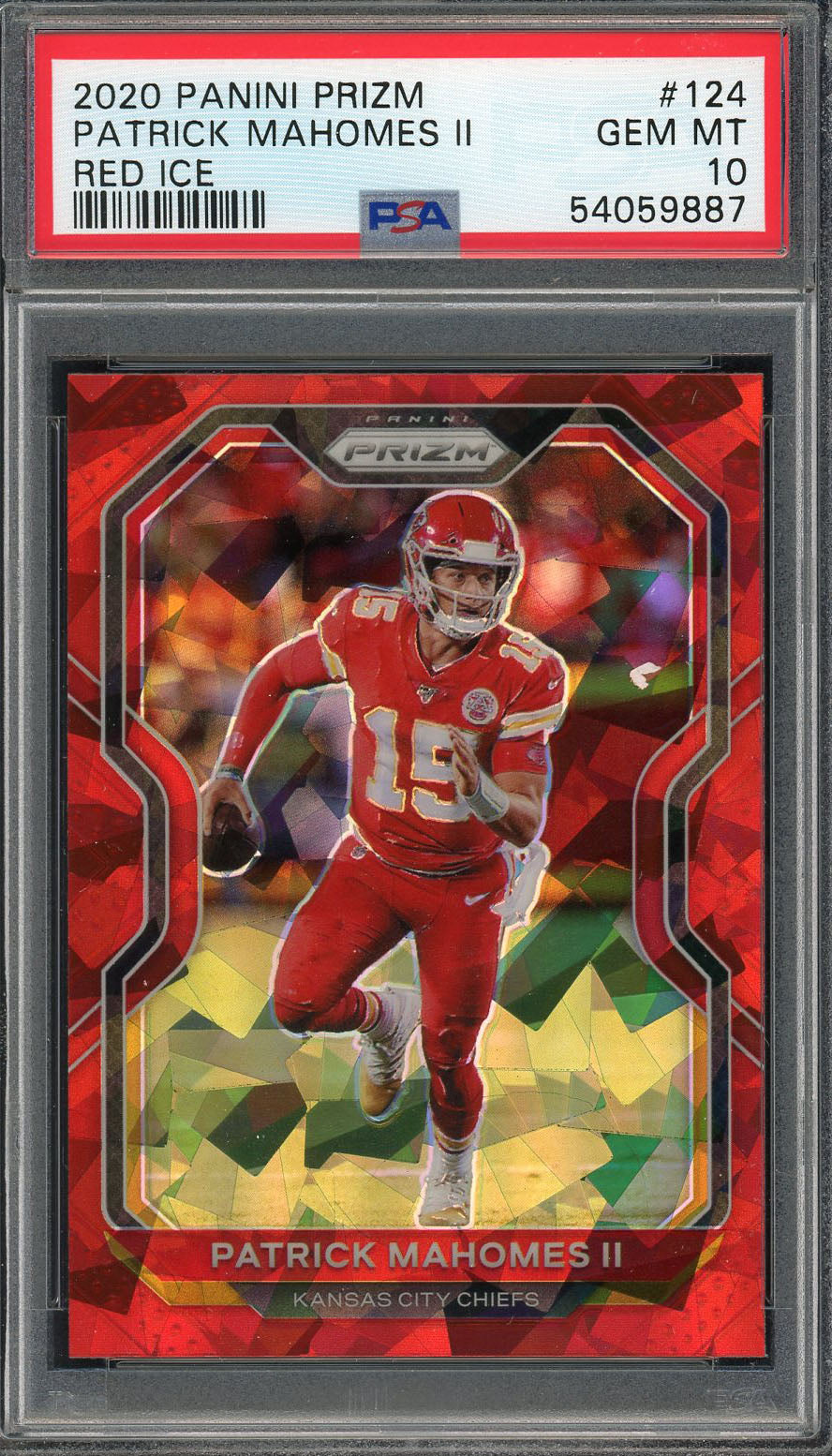 Patrick Mahomes II 2020 Prizm Red Ice #124 Price Guide - Sports