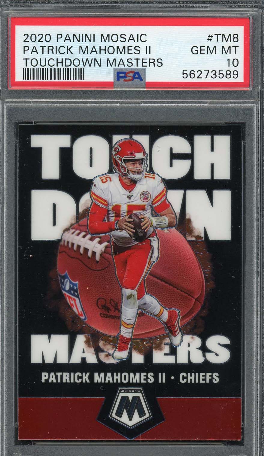 2018 Panini Contenders Graded Base Card 51 Patrick Mahomes II PSA 9