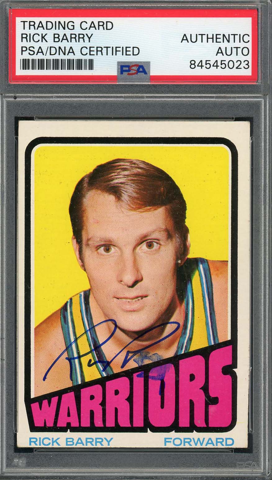 Rick Barry Autographed 1972 Topps Signed Basketball Card PSA DNA Auto F-Powers Sports Memorabilia