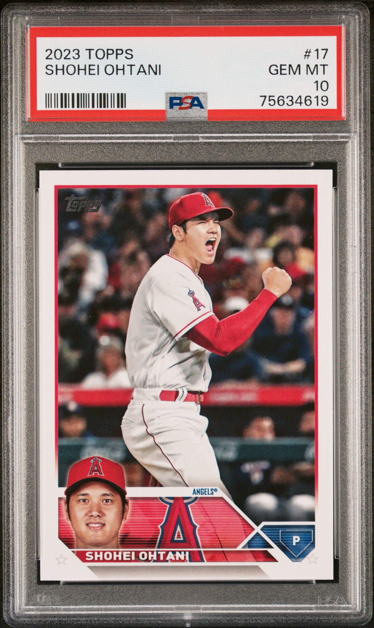 Shohei Ohtani 2023 Topps Baseball Card #17 Graded PSA 10