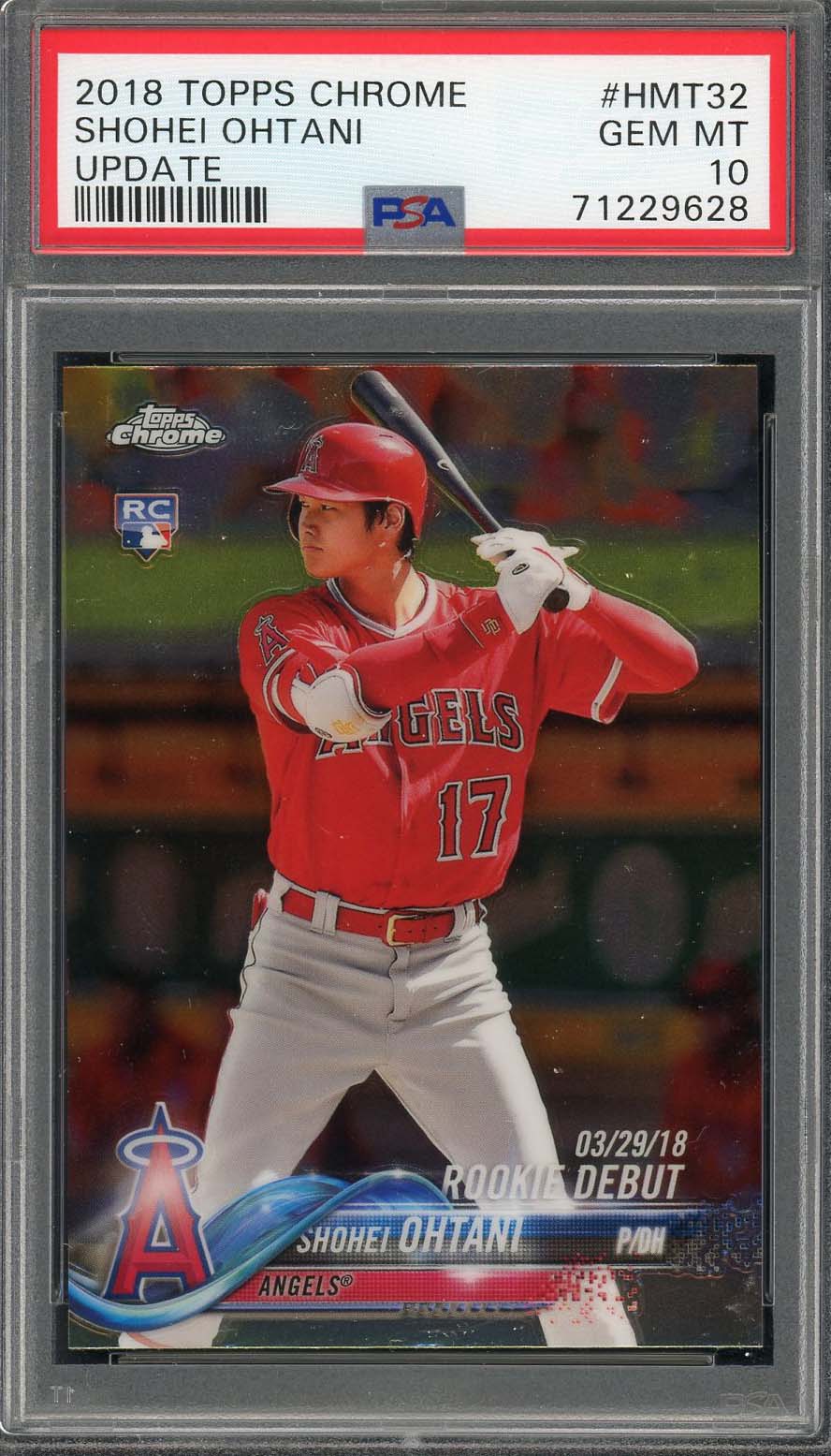 Charitybuzz: Shohei Ohtani PSA 9 Mint Autographed Card, #2 of Only