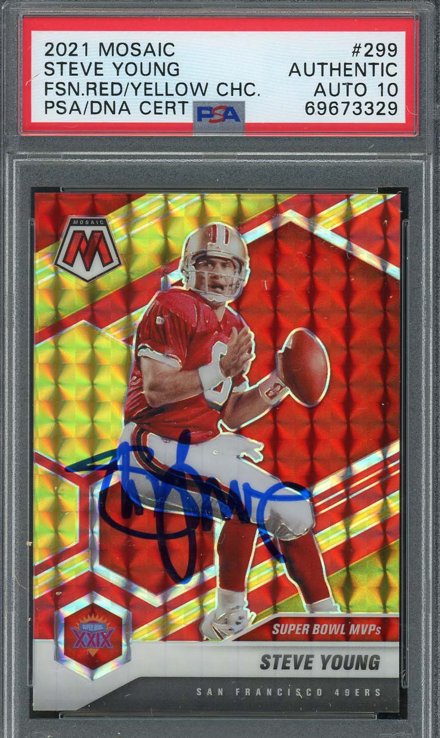 Framed Steve Young San Francisco 49ers Autographed Red Mitchell