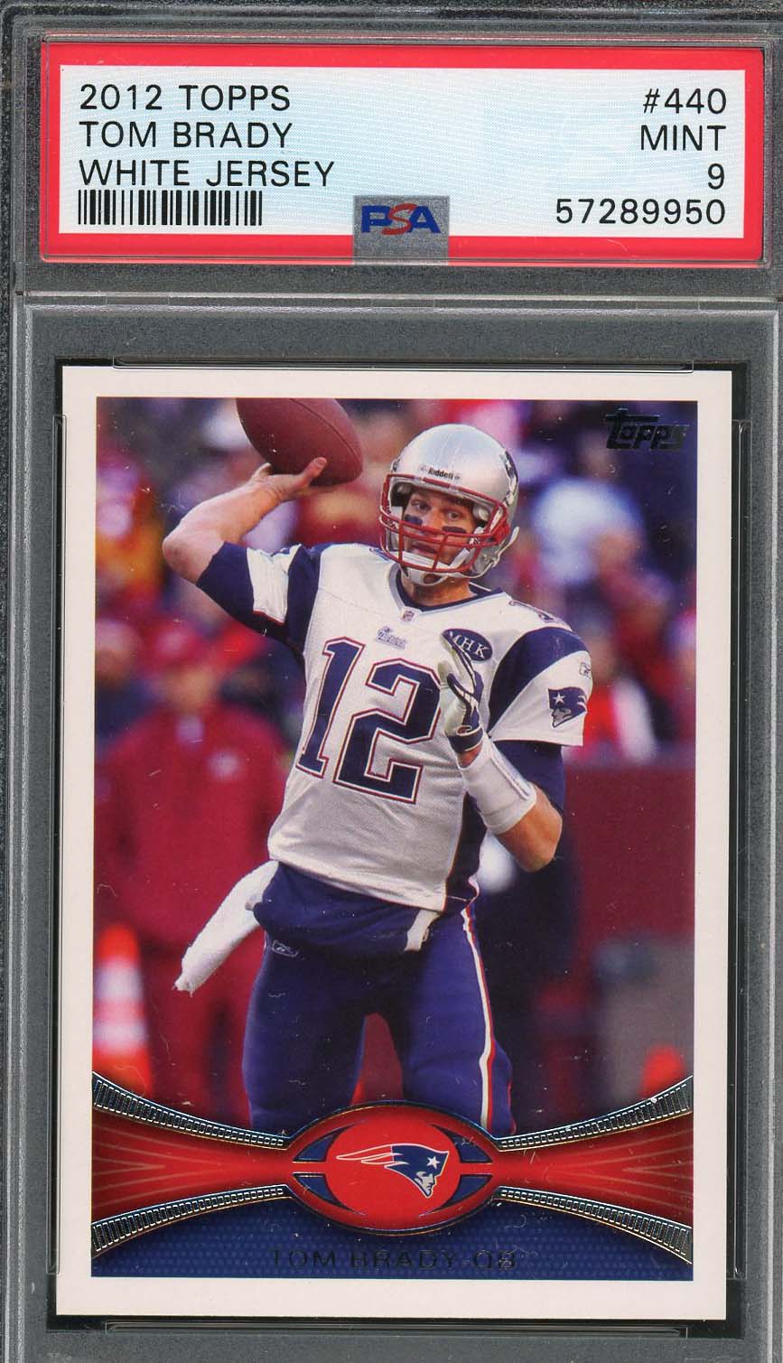 Tom brady jersey clearance card