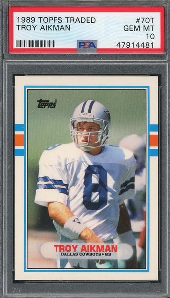 お値下げ可　PSA鑑定　1989年　TROY AIKMAN ルーキーカード お値下げ可 PSA鑑定 1989年 TROY AIKMAN ルーキーカード