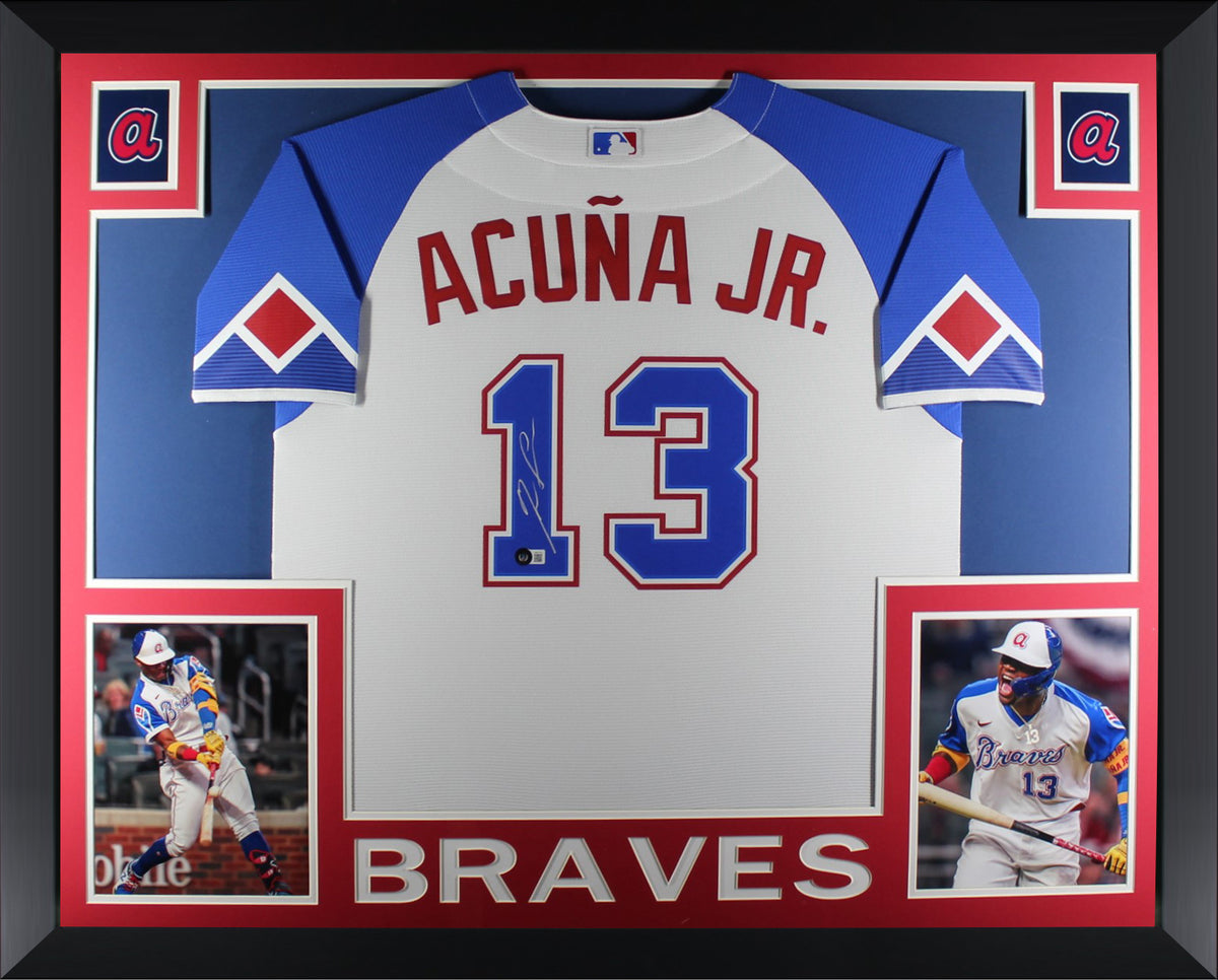 Atlanta Braves Ronald Acuna Jr. Autographed White Nike Jersey Size