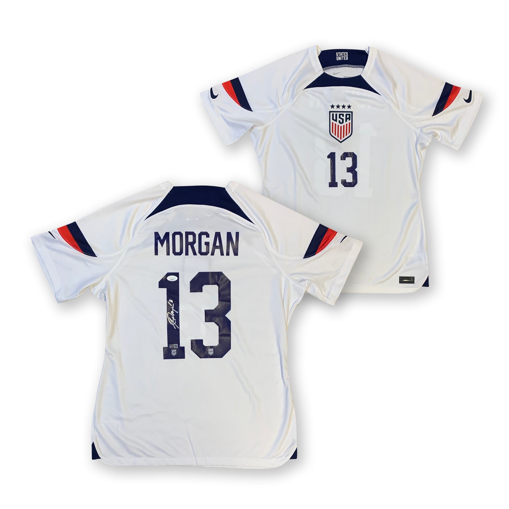 Alex Morgan Autographed USA Womens National Team USWNT World Cup Signe