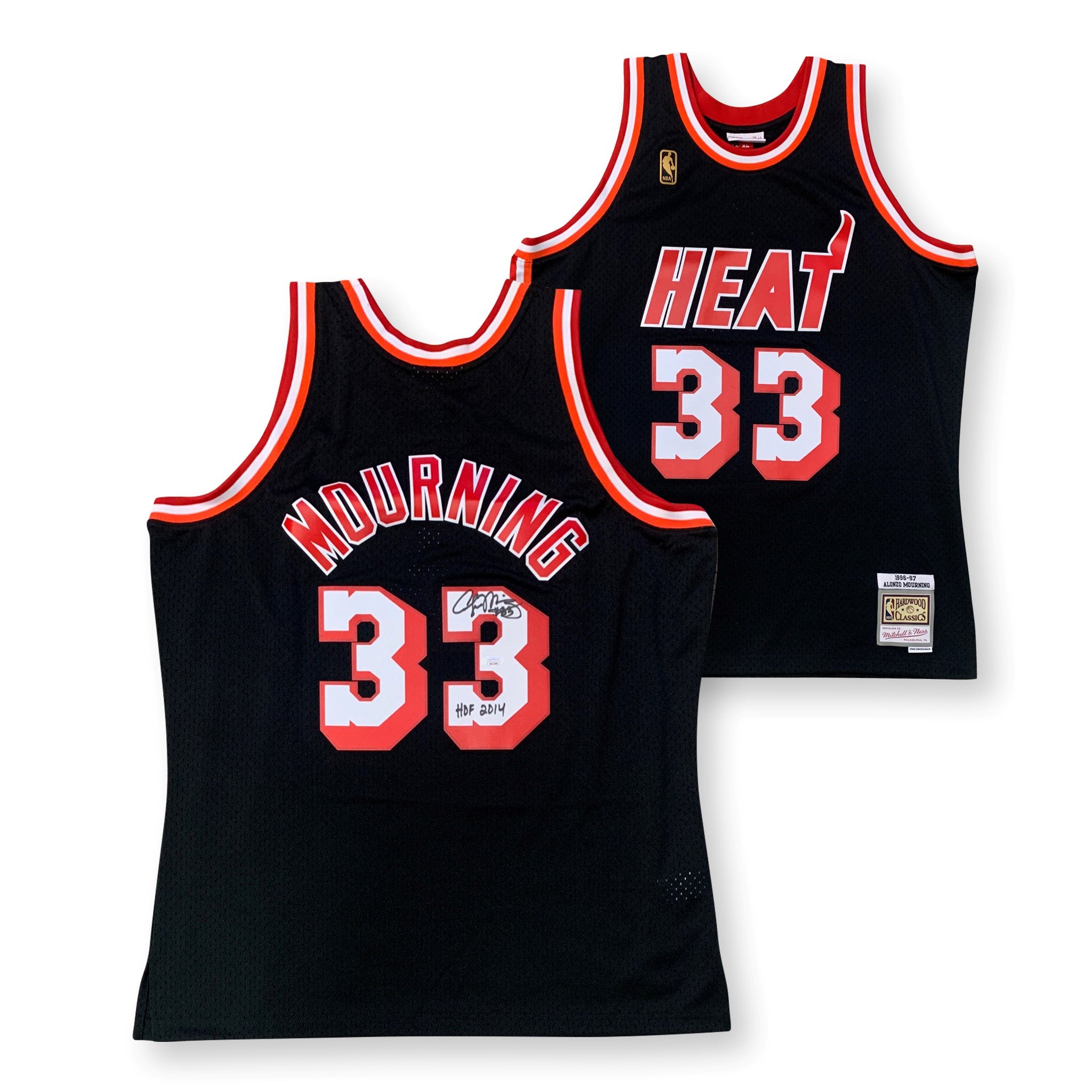 Mitchell & Ness Miami Heat #33 Alonzo Mourning black Swingman Jersey