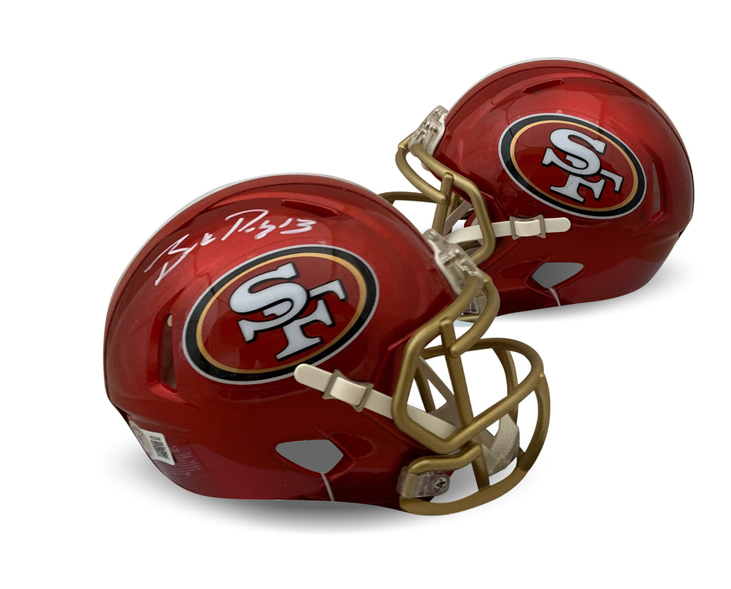 BROCK PURDY SIGNED 2022 NFL DRAFT MINI HELMET SAN FRANCISCO 49ERS BECKETT  BAS