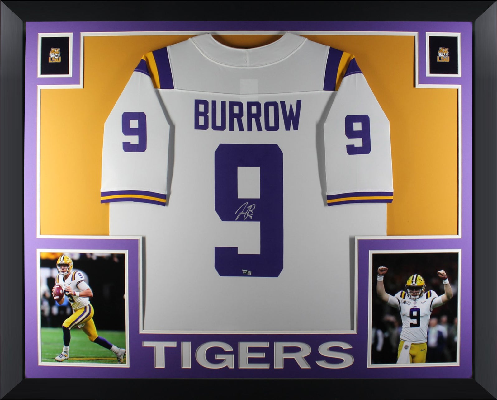 Joe Burrow Autographed LSU Tigers Signed Nike Football Framed