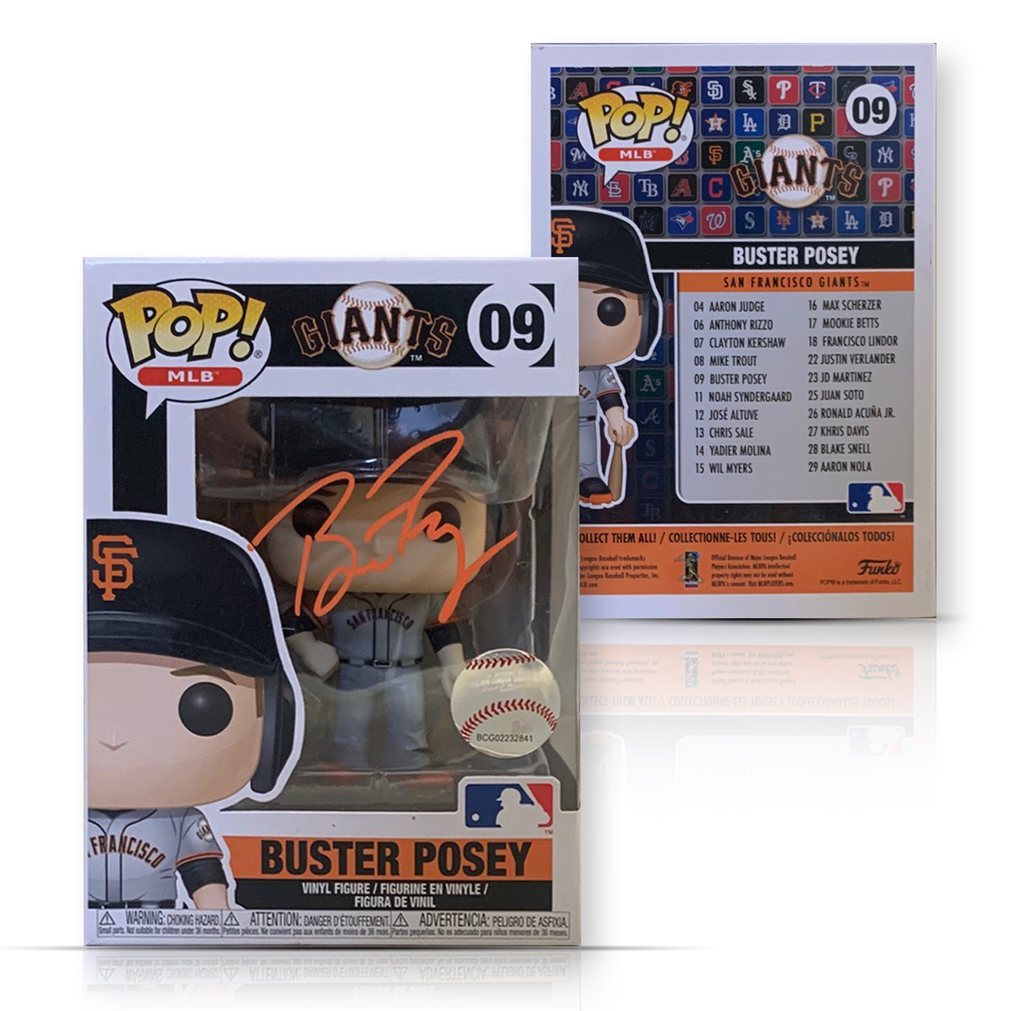 Buster Posey Autographed San Francisco Giants Signed Funko Pop 09 MLB Authenticated COA-Powers Sports Memorabilia