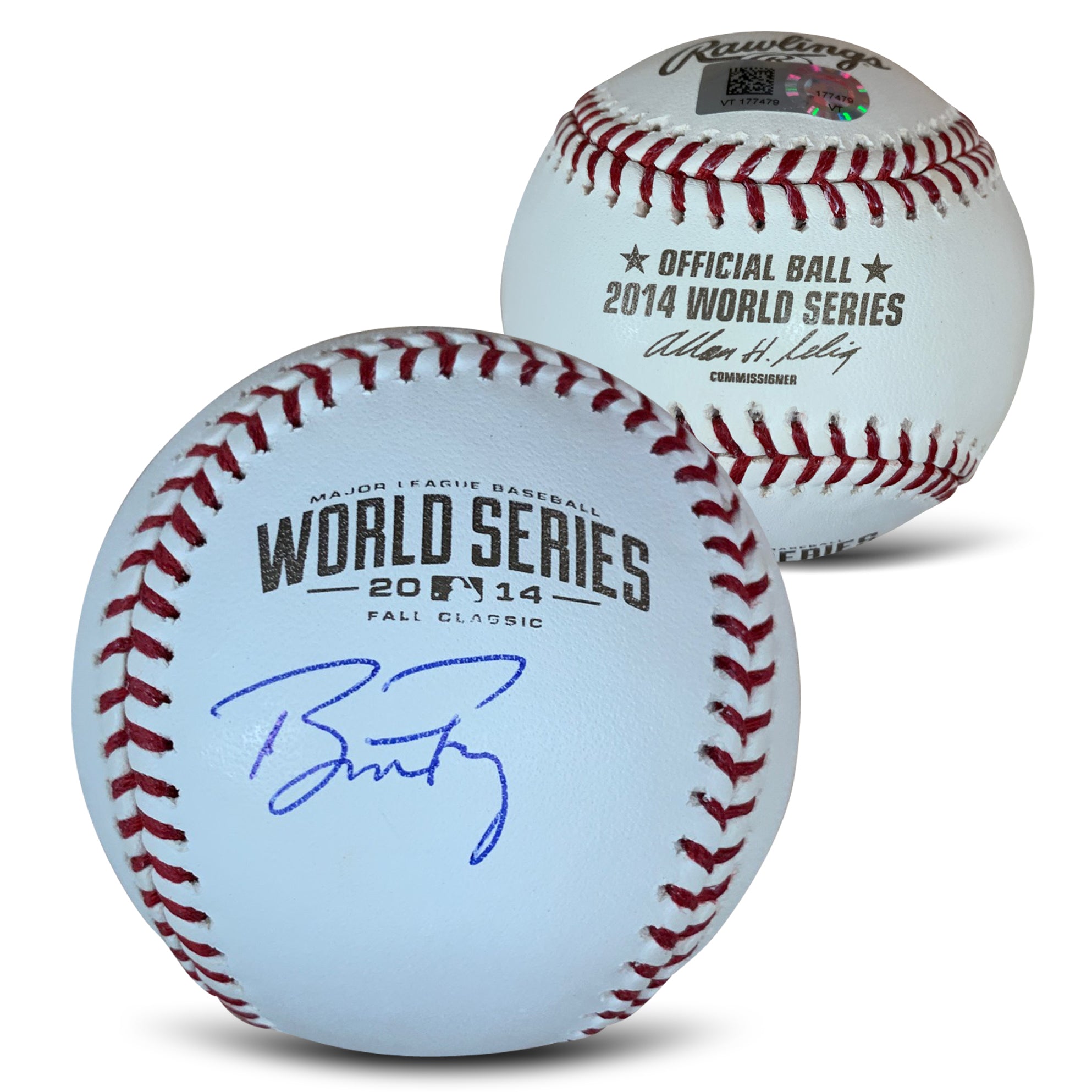 Buster Posey Autographed 2014 World Series Signed Baseball MLB Authent