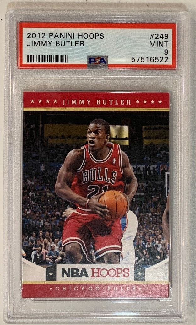 Jimmy Butler 2012 Panini Hoops Basketball RC Rookie Card #249 Graded PSA 9