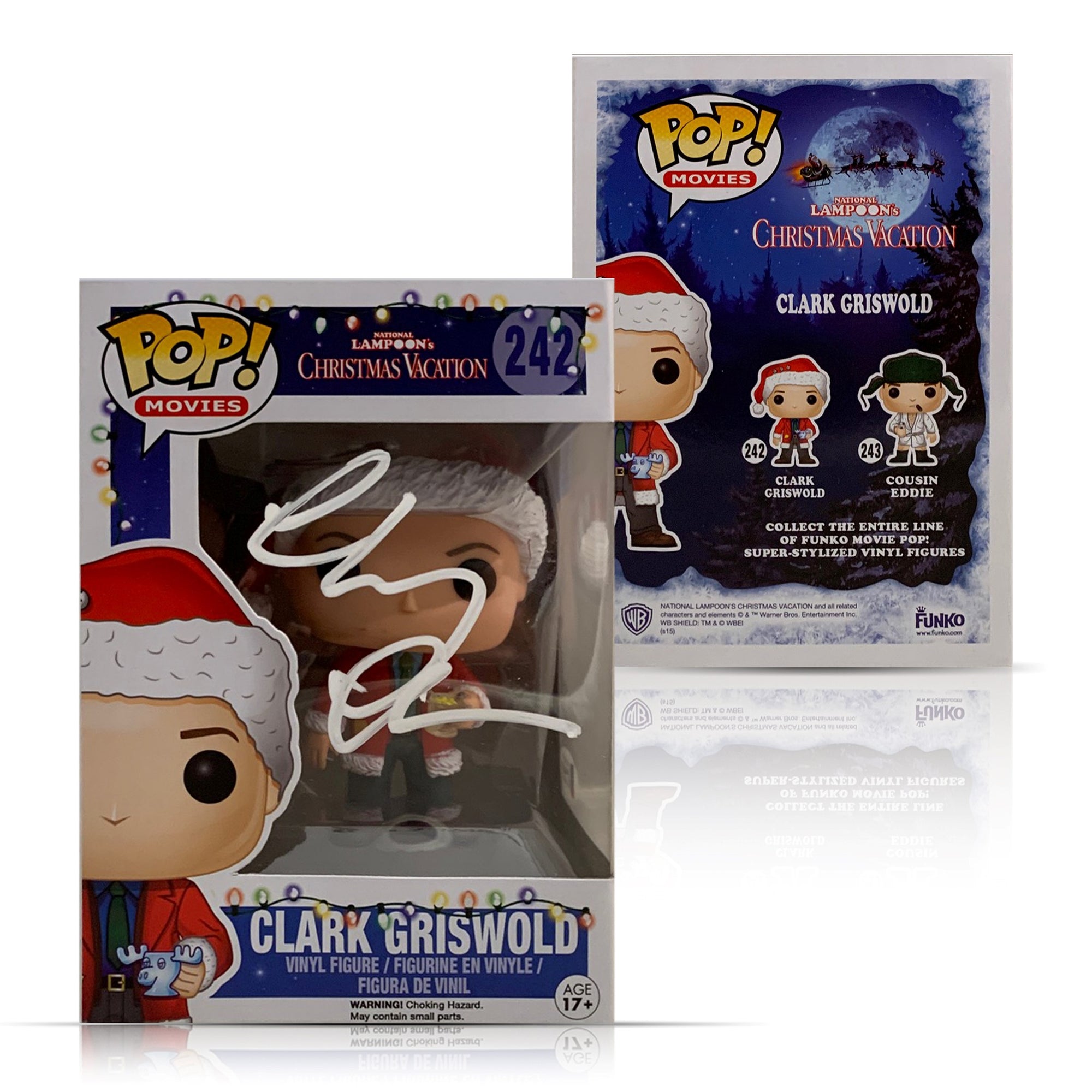 Chevy Chase Autographed Christmas Vacation Signed Funko Pop 242 Beckett COA WHT-Powers Sports Memorabilia