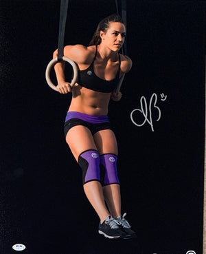 Camille Leblanc-Bazinet Autographed Muscle Up Signed 16x20 Photo PSA DNA COA-Powers Sports Memorabilia