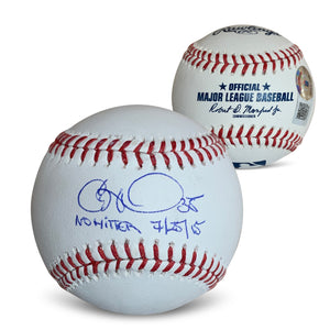 Cole Hamels Autographed MLB No Hitter Signed Baseball Beckett COA With UV Display Case-Powers Sports Memorabilia