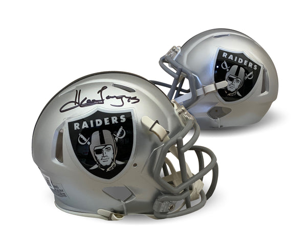 Howie Long Autographed Oakland Raiders Signed Football Mini Helmet Beckett  COA