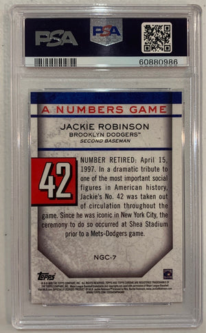 Jackie Robinson 2020 Topps Chrome Update Baseball Card #NGC7 Graded PSA 10-Powers Sports Memorabilia