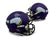 Justin Jefferson Autographed Minnesota Vikings Signed Football Full Size Replica Helmet Beckett COA-Powers Sports Memorabilia