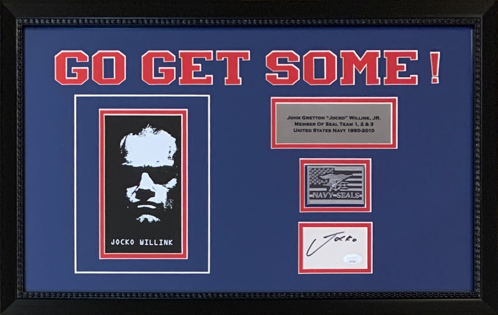 Jocko Willink Autographed Navy Seal Signed Book 16x26 Framed Photo Display JSA COA-Powers Sports Memorabilia