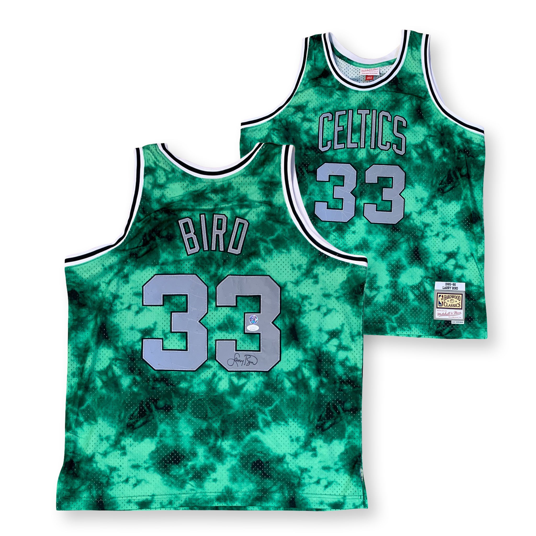 Larry Bird Signed Boston Celtics Adidas Hardwood Classics Style Jersey (JSA  COA)