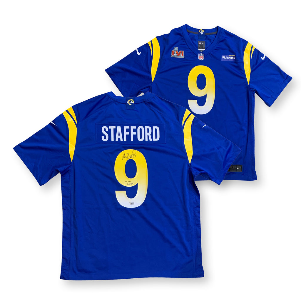 Rams No9 Matthew Stafford Olive/Gold Women's Stitched Limited 2017 Salute to Service Jersey