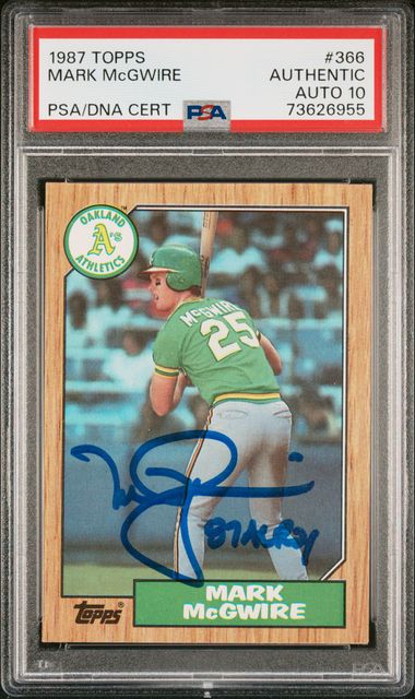 2023 Topps 1988 Baseball Autograph Mark McGwire Auto PSA 10
