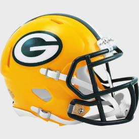 Davante Adams' Signed Green Bay Packers Mini Helmet in Display