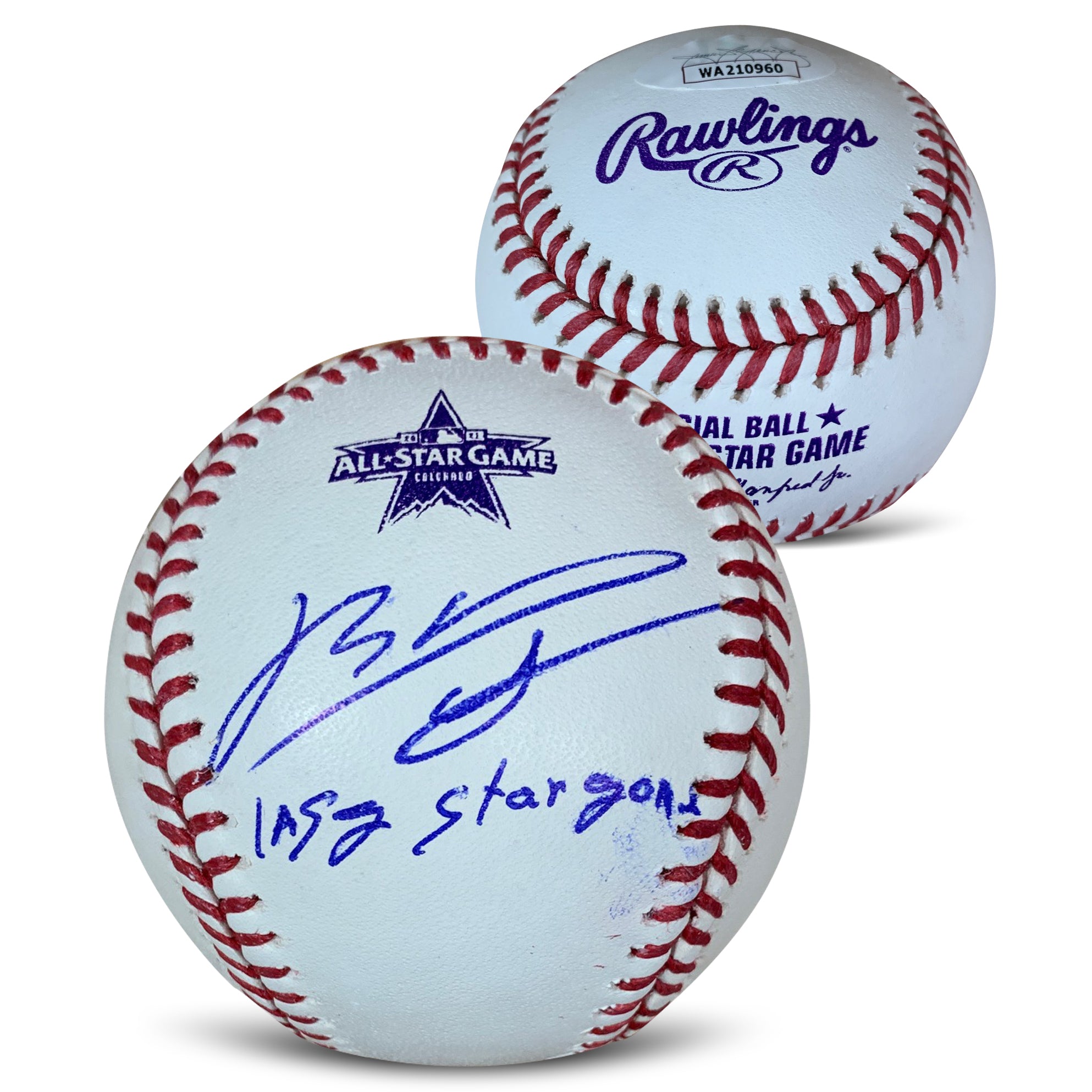 Mookie Betts Dodgers Signed 2023 MLB All-Star Game Baseball w/ Glass Case JSA