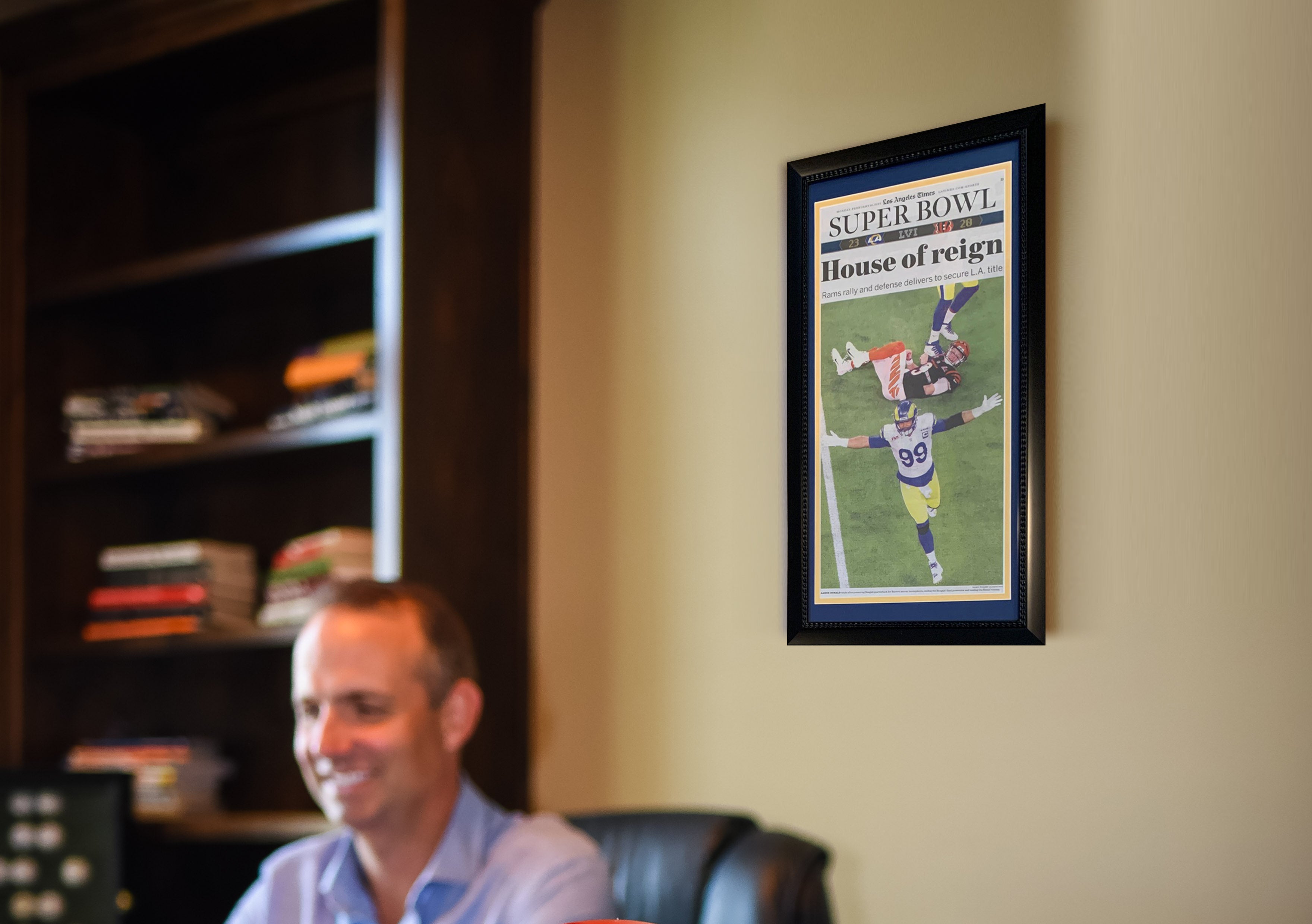 Los Angeles Times Rams Super Bowl LVI Champions Framed