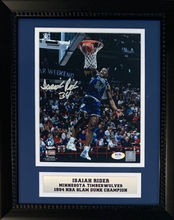 Anfernee Penny Hardaway Autographed Magic 11x14 Framed Photo Fanatics COA