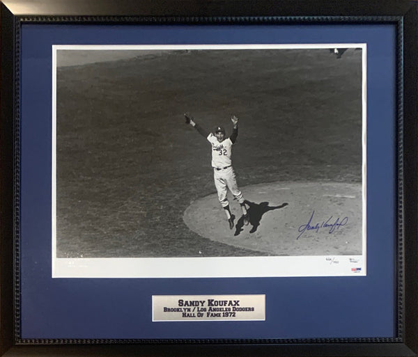 Charitybuzz: Sandy Koufax Signed & Framed Limited Edition Jersey