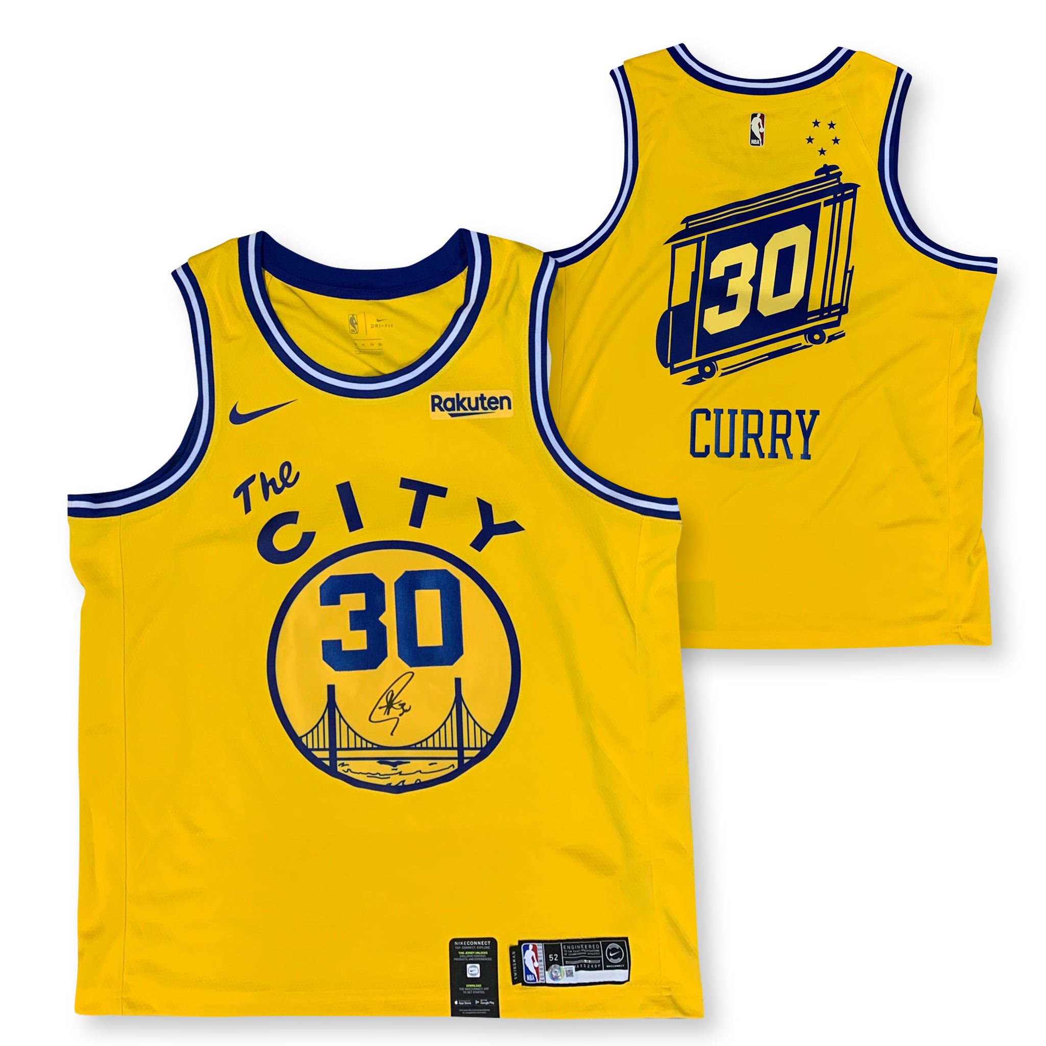Stephen Curry Golden State Warriors Autographed White Nike Rakuten