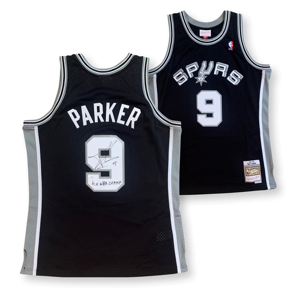 Vintage SAN ANTONIO SPURS Tony Parker #9 NIKE Autographed Signed NBA Jersey  XL