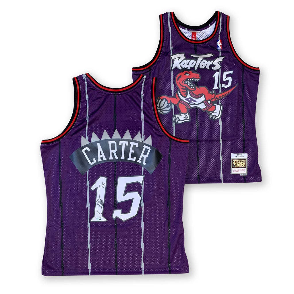 Vince Carter Autographed Signed Framed Toronto Raptors Jersey 