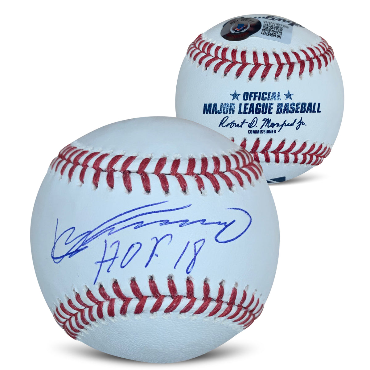 Vladimir Guerrero Sr Autographed MLB Hall of Fame 2018 Signed Baseball