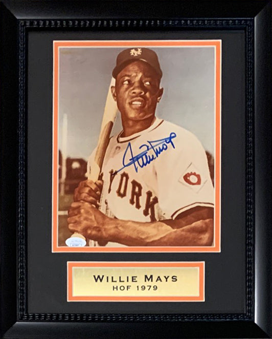 野球の殿堂…ウィリー・メイズ直筆サイン入り超 特大写真…Willie  Mays証明書も一緒にお届け致します