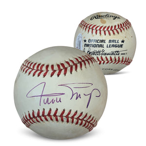 Willie Mays Autographed National League Signed Baseball JSA COA With U